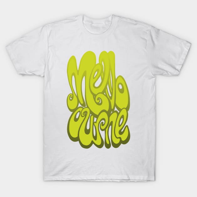 Melbourne text - Lime Punch T-Shirt by BigNoseArt